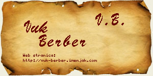 Vuk Berber vizit kartica